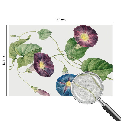 Mural de pared con estampado hermoso con motivo floral que aporta elegancia