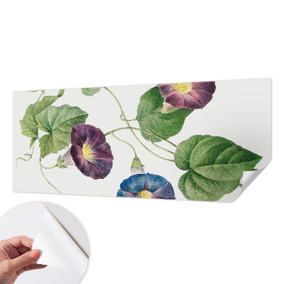 Mural de pared con estampado hermoso con motivo floral que aporta elegancia