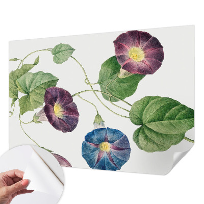 Mural de pared con estampado hermoso con motivo floral que aporta elegancia