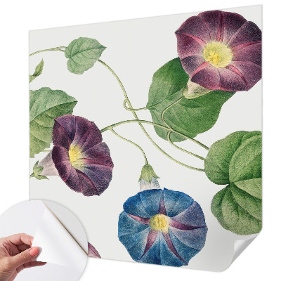 Mural de pared con estampado hermoso con motivo floral que aporta elegancia