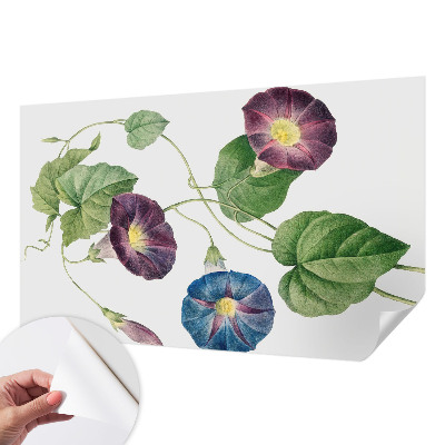 Mural de pared con estampado hermoso con motivo floral que aporta elegancia
