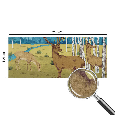 Mural de pared con estampado hermoso con el diseño 'Armonía del bosque'