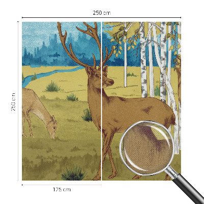 Mural de pared con estampado hermoso con el diseño 'Armonía del bosque'