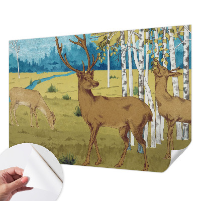 Mural de pared con estampado hermoso con el diseño 'Armonía del bosque'