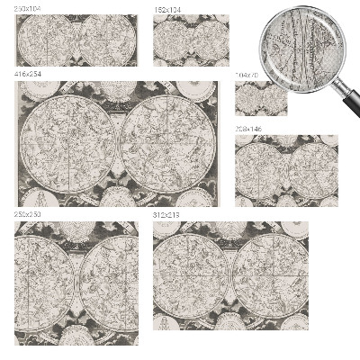 Papel mural texturado decorativo Mapa estelar