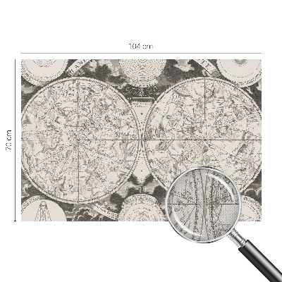 Papel mural texturado decorativo Mapa estelar