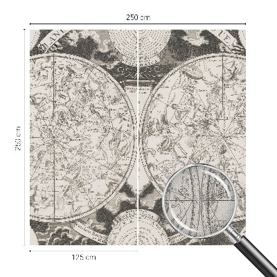 Papel mural texturado decorativo Mapa estelar