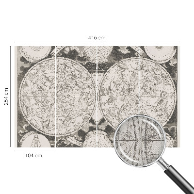 Papel mural texturado decorativo Mapa estelar