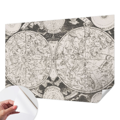 Papel mural texturado decorativo Mapa estelar