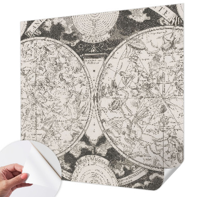 Papel mural texturado decorativo Mapa estelar