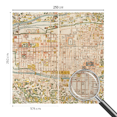 Fotomural decorativo para cabecero de cama Mapa antiguo