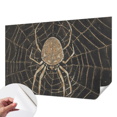 Mural de pared con estampado hermoso con diseño de telaraña