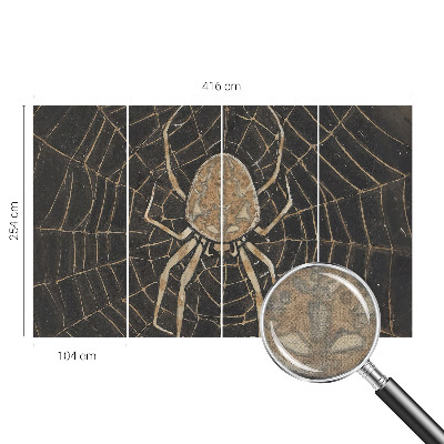 Mural de pared con estampado hermoso con diseño de telaraña
