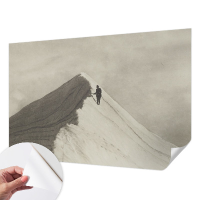 Papel mural texturado decorativo Escalador solitario