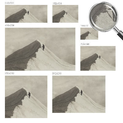 Papel mural texturado decorativo Escalador solitario