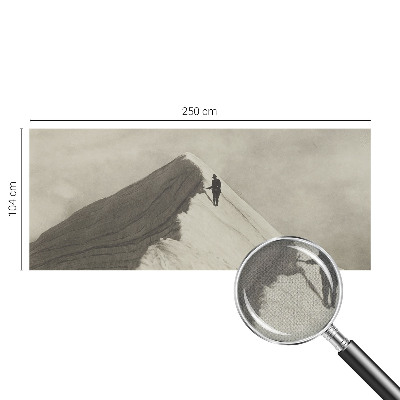 Papel mural texturado decorativo Escalador solitario