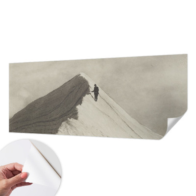 Papel mural texturado decorativo Escalador solitario