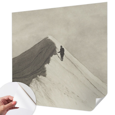 Papel mural texturado decorativo Escalador solitario