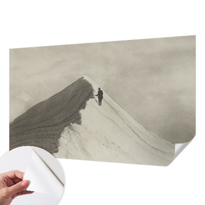 Papel mural texturado decorativo Escalador solitario