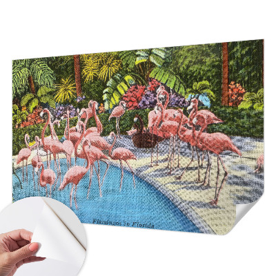 Fotomural decorativo para cabecero de cama con una escena exótica