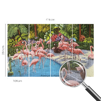Fotomural decorativo para cabecero de cama con una escena exótica