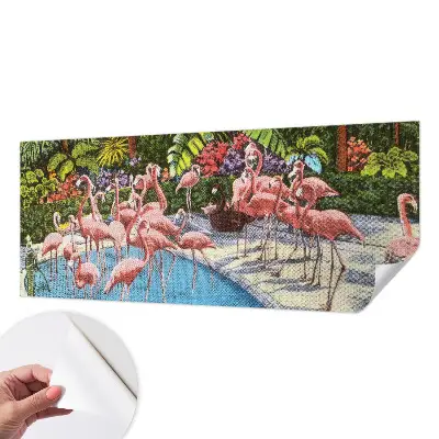 Fotomural decorativo para cabecero de cama con una escena exótica