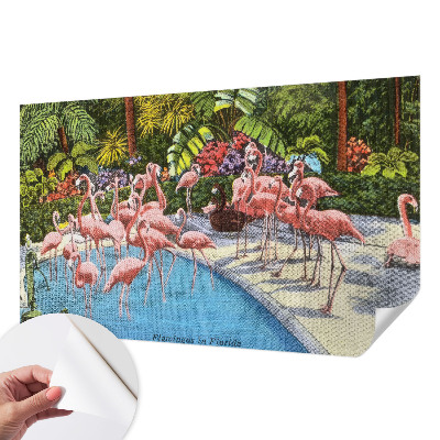 Fotomural decorativo para cabecero de cama con una escena exótica