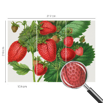 Papel mural con patrón decorativo con motivo de frutas de verano