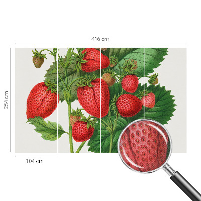 Papel mural con patrón decorativo con motivo de frutas de verano