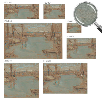 Mural de pared con estampado hermoso Vistas del puerto