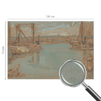 Mural de pared con estampado hermoso Vistas del puerto