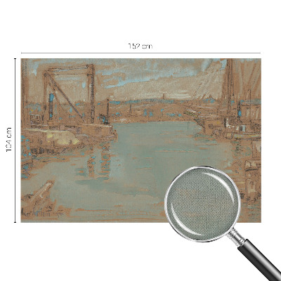 Mural de pared con estampado hermoso Vistas del puerto