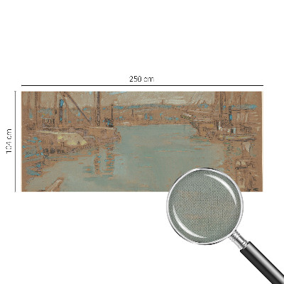 Mural de pared con estampado hermoso Vistas del puerto