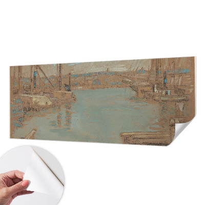 Mural de pared con estampado hermoso Vistas del puerto