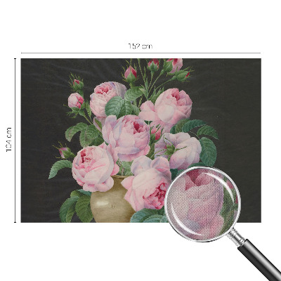 Mural de pared con estampado hermoso con motivo floral elegante