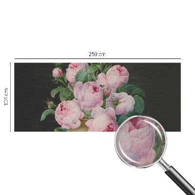 Mural de pared con estampado hermoso con motivo floral elegante