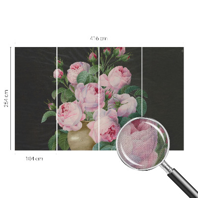 Mural de pared con estampado hermoso Elegancia floral