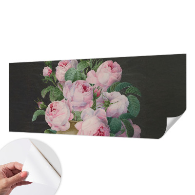 Mural de pared con estampado hermoso con motivo floral elegante