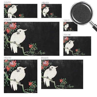 Papel mural texturado decorativo Loro granado