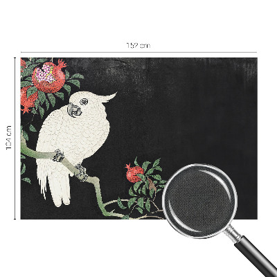 Papel mural texturado decorativo Loro granado