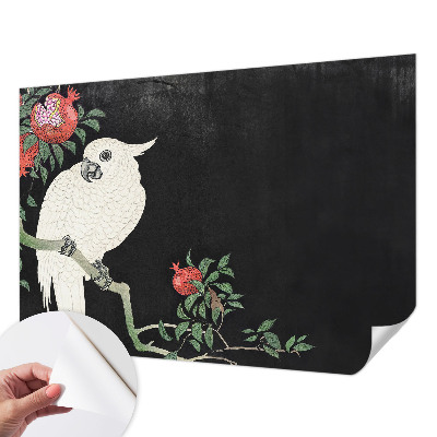 Papel mural texturado decorativo Loro granado