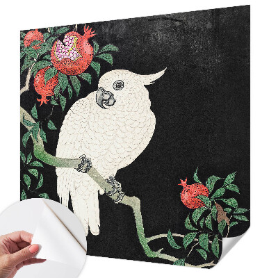 Papel mural texturado decorativo Loro granado