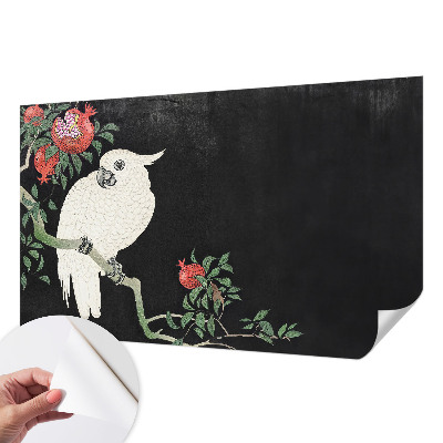 Papel mural texturado decorativo Loro granado