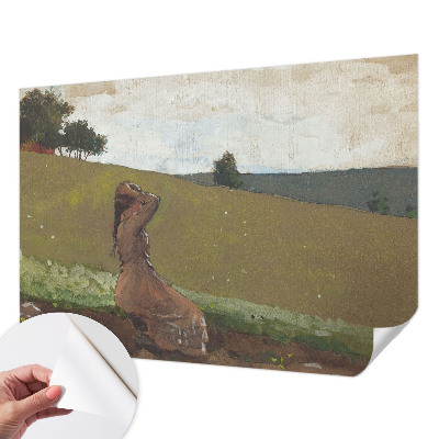 Papel mural texturado decorativo con una escena tranquila