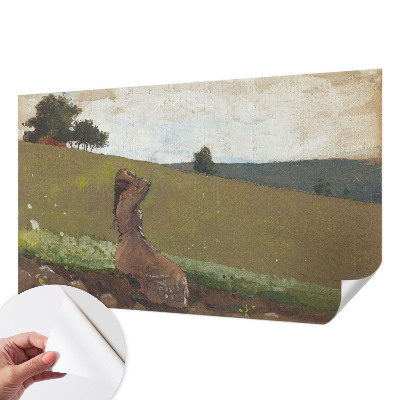 Papel mural texturado decorativo con una escena tranquila