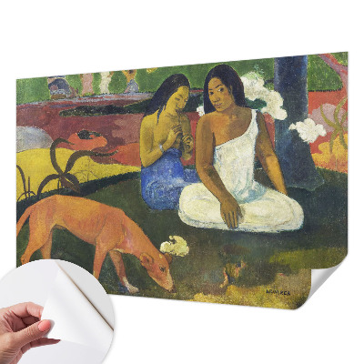 Papel mural texturado decorativo con diseño de escena exótica