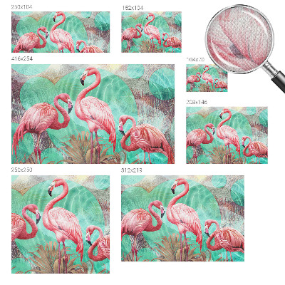 Fotomural decorativo para cabecero de cama con diseño de aves exóticas