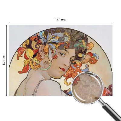 Mural de pared con estampado hermoso Art Nouveau colorido