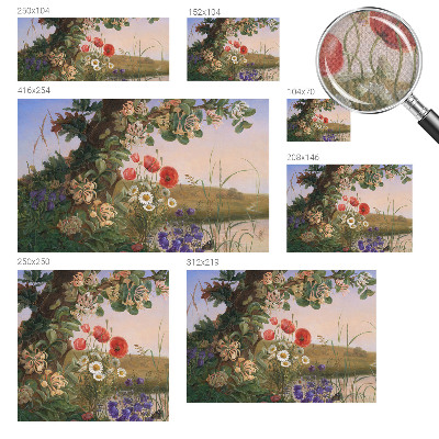 Fotomural decorativo para cabecero de cama idilio floral