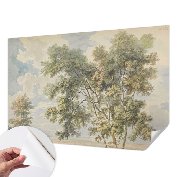 Fotomural decorativo para cabecero de cama con diseño de naturaleza romántica